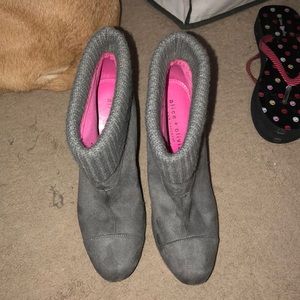 Grey booties